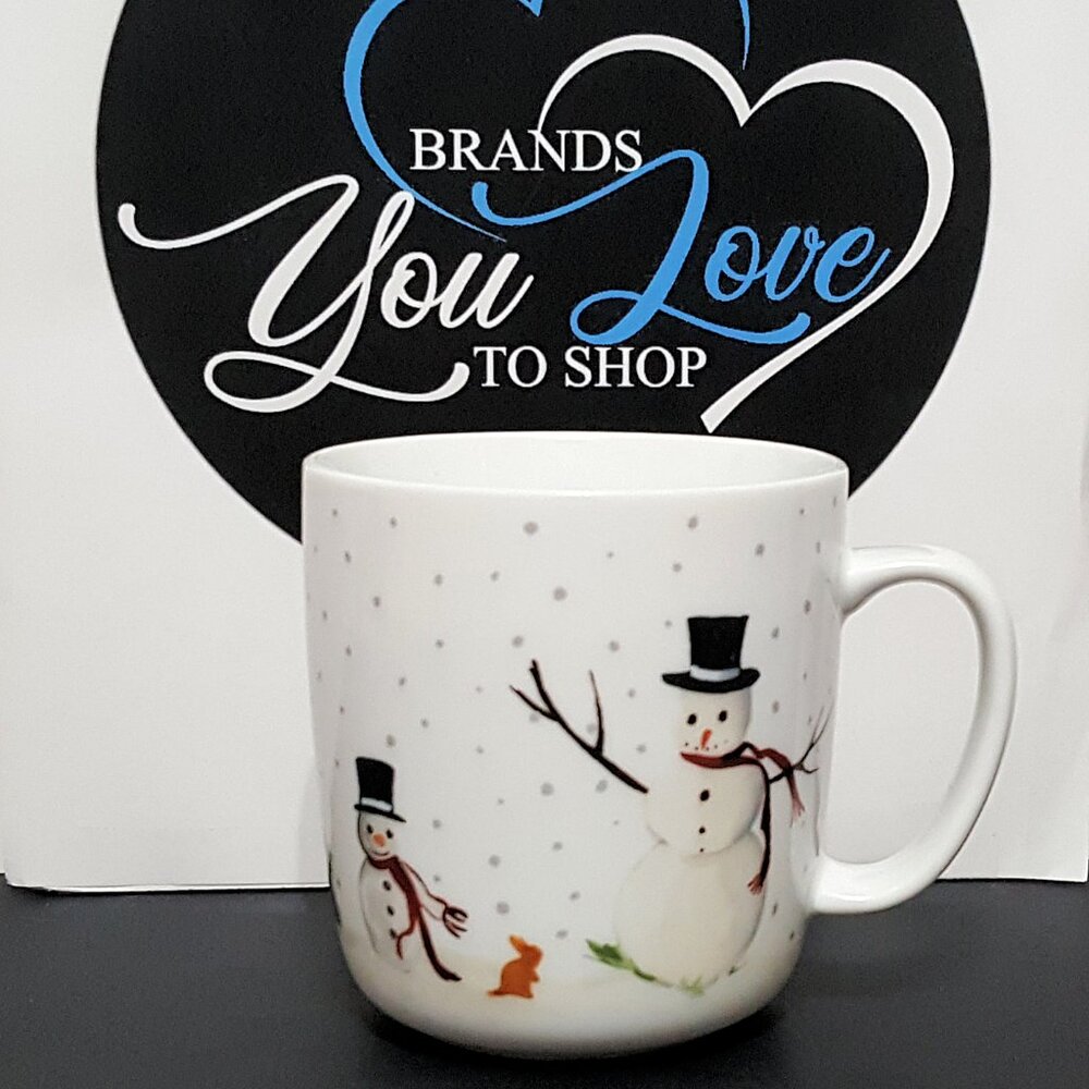 NEW Williams Sonoma Snowy Day Snowman Mug 13 OZ Christmas